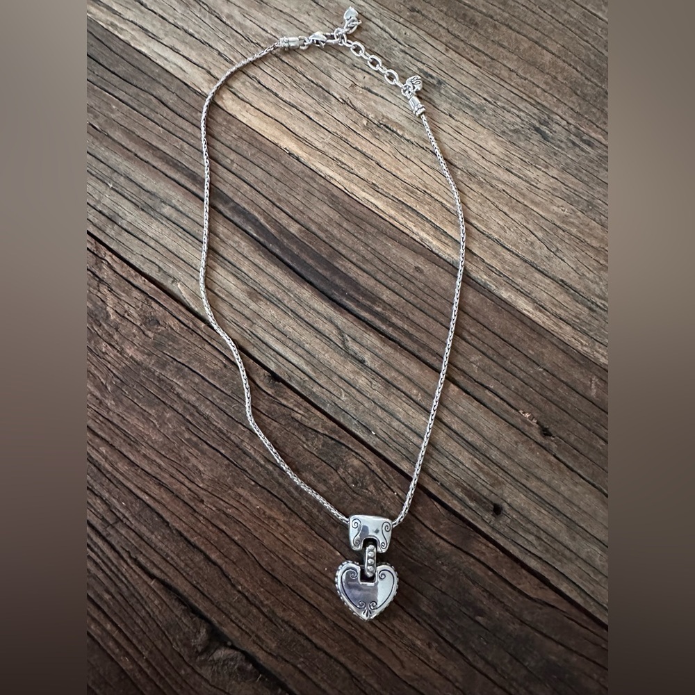 Brighton ❤️ Silver Heart Necklace - 18”